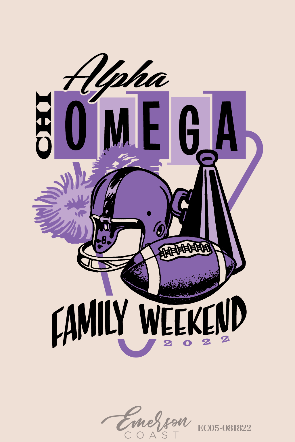 Alpha Chi Omega Texas Christian University Family Weekend T-Shirt