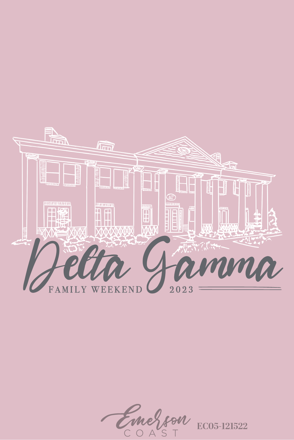 Delta Gamma University Of North Texas House Family Weekend T-Shirt