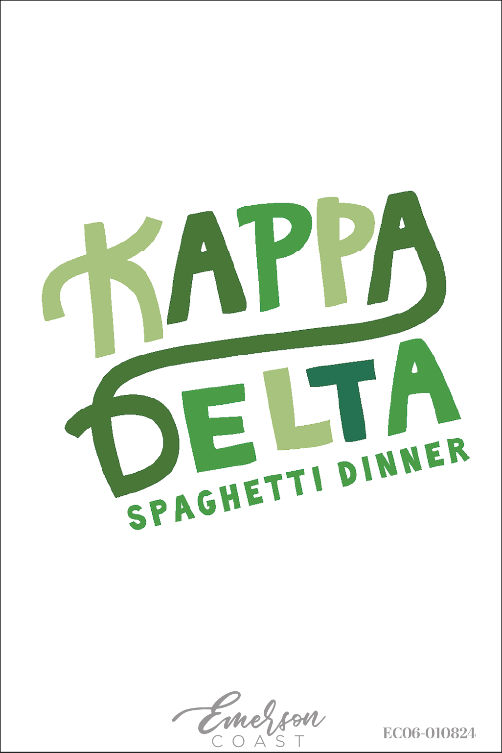 Kappa Delta Spaghetti Dinner Philanthropy Tee