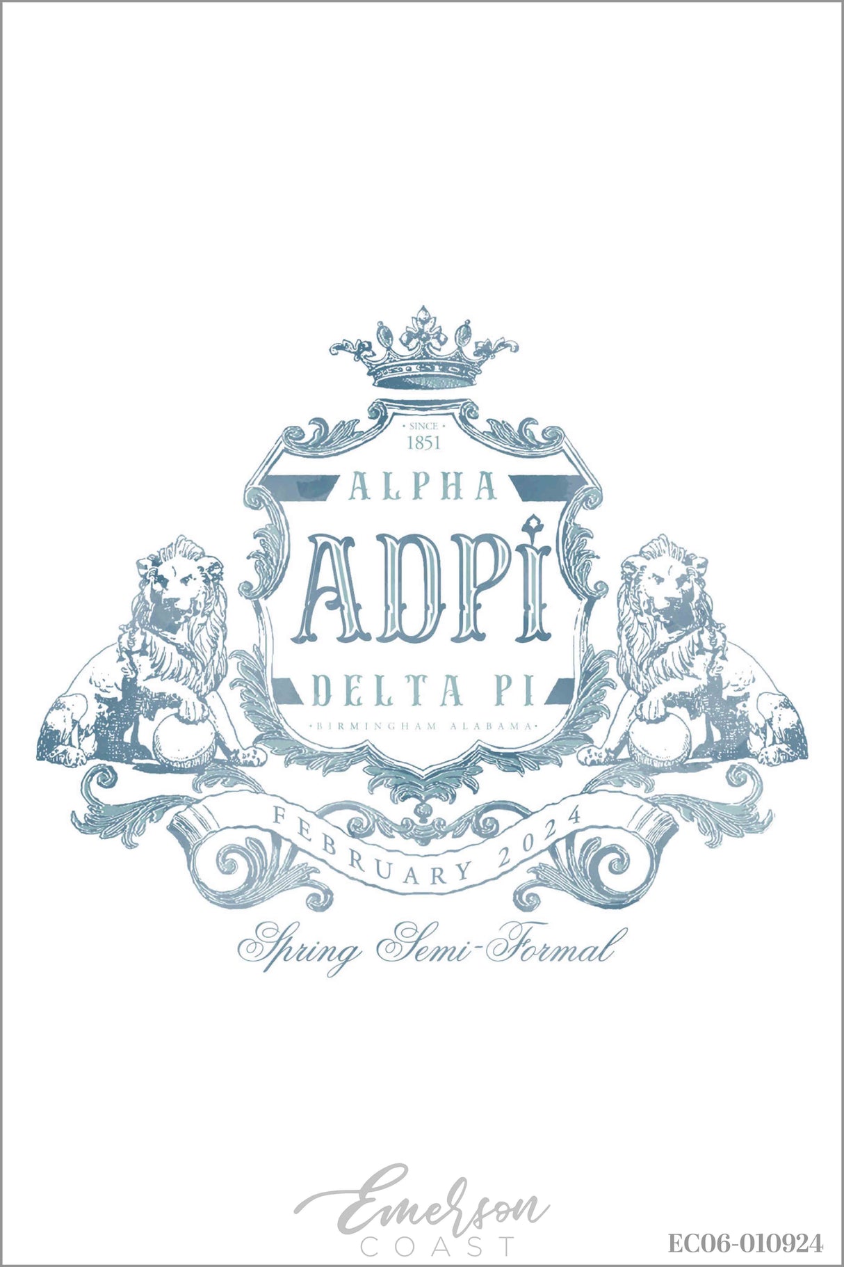 Alpha Delta Pi Samford University Semi T-shirt
