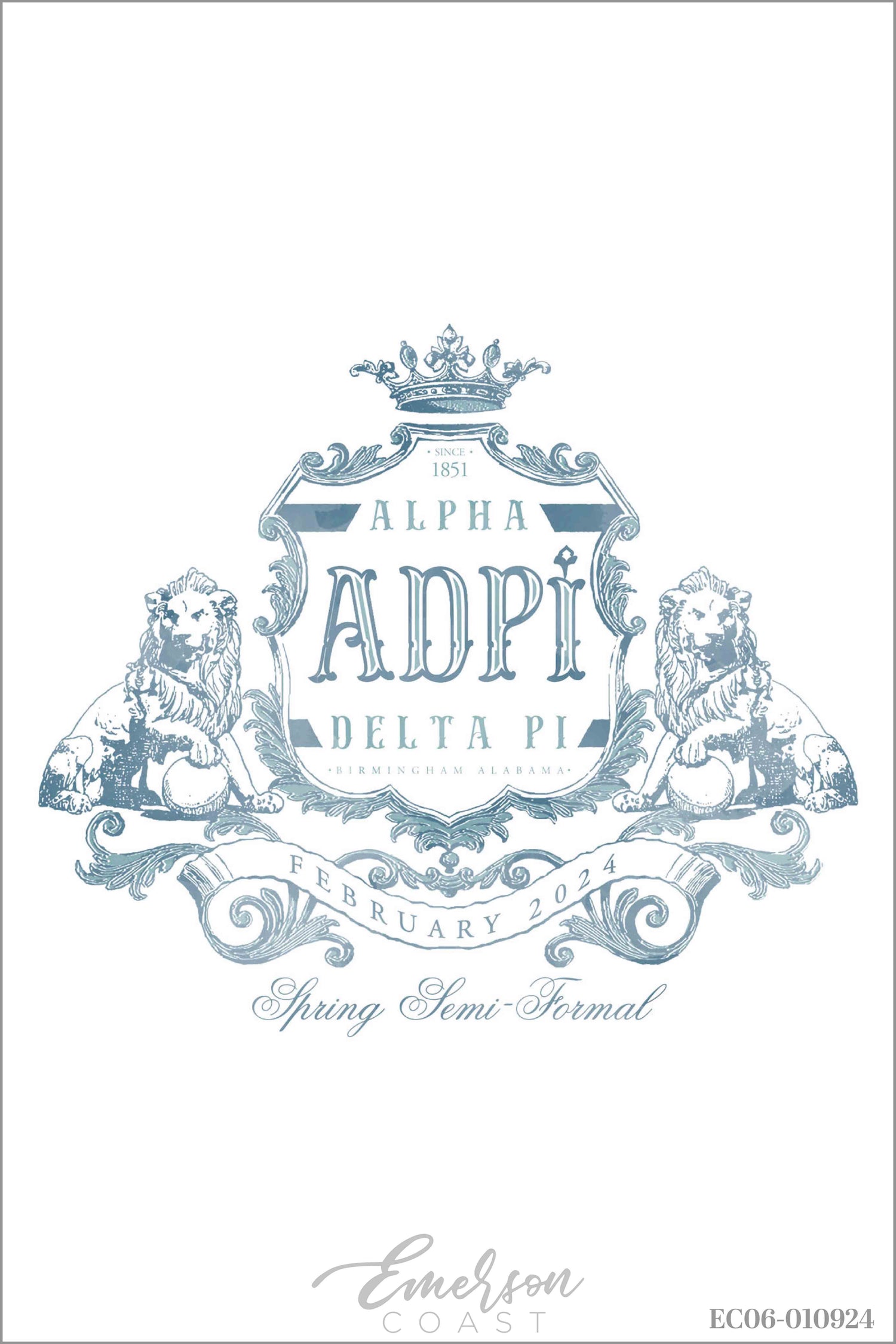 Alpha Delta Pi Samford University Semi T-shirt