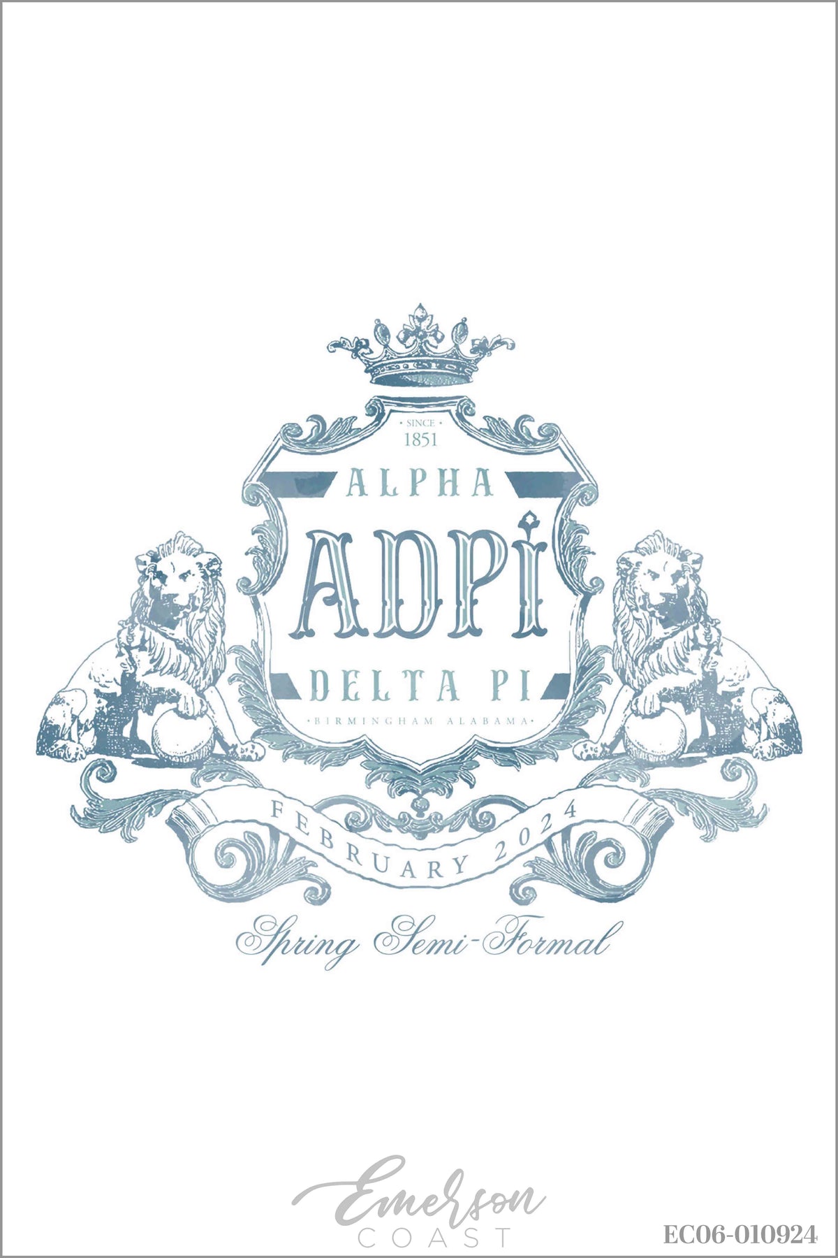 Alpha Delta Pi Samford University Semi T-shirt