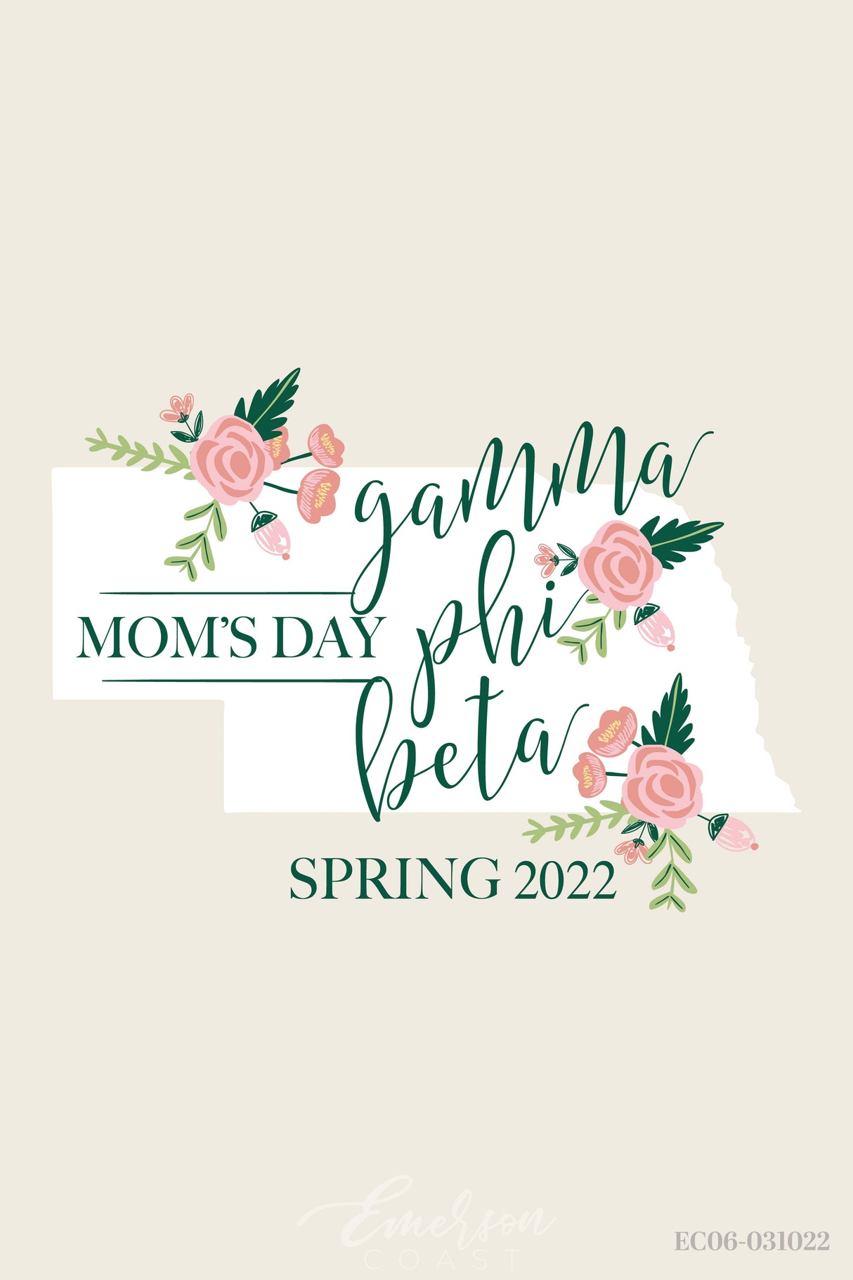 Gamma Phi Beta University of Nebraska-Lincoln Mom's Day T-Shirt