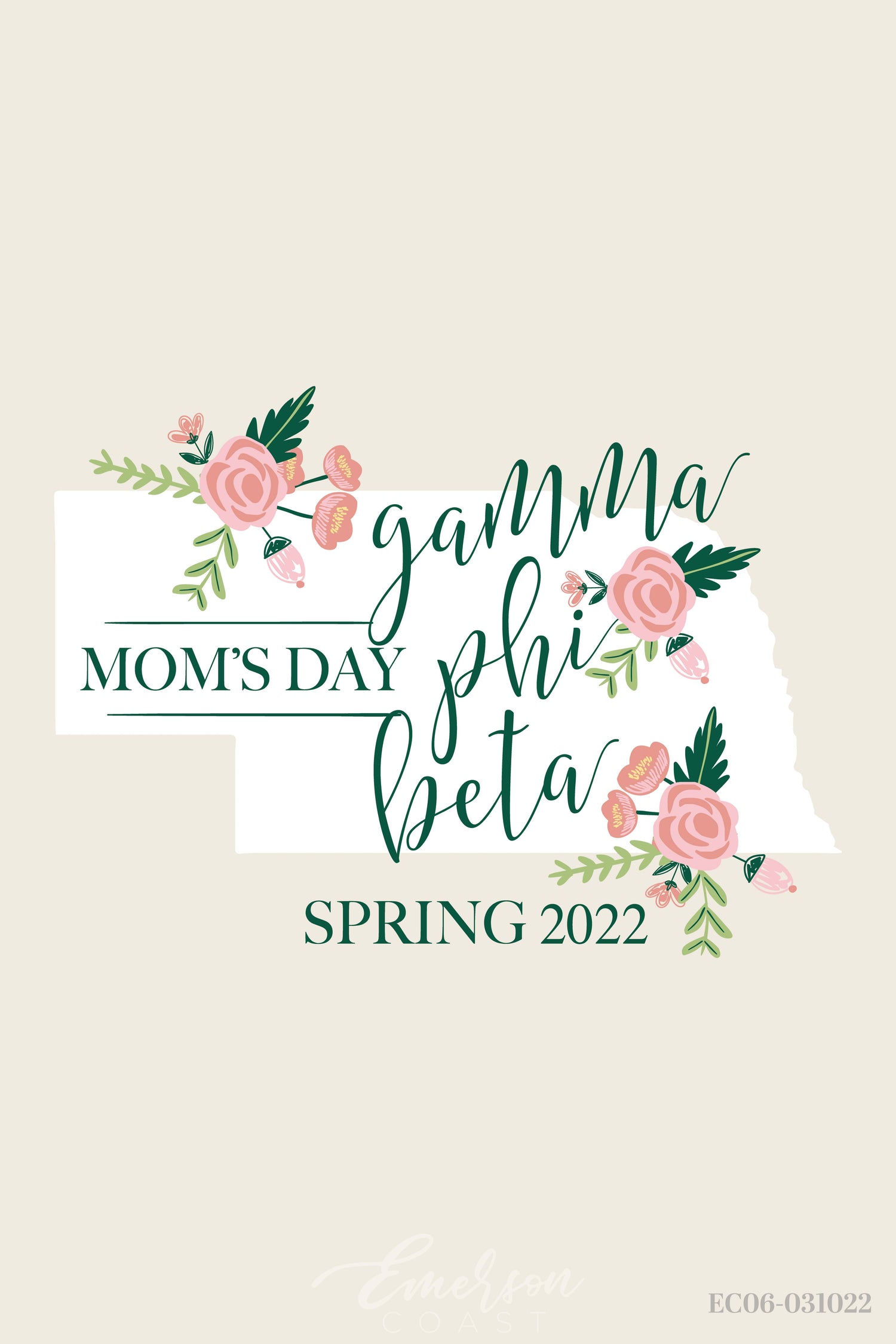 Gamma Phi Beta University of Nebraska-Lincoln Mom's Day T-Shirt