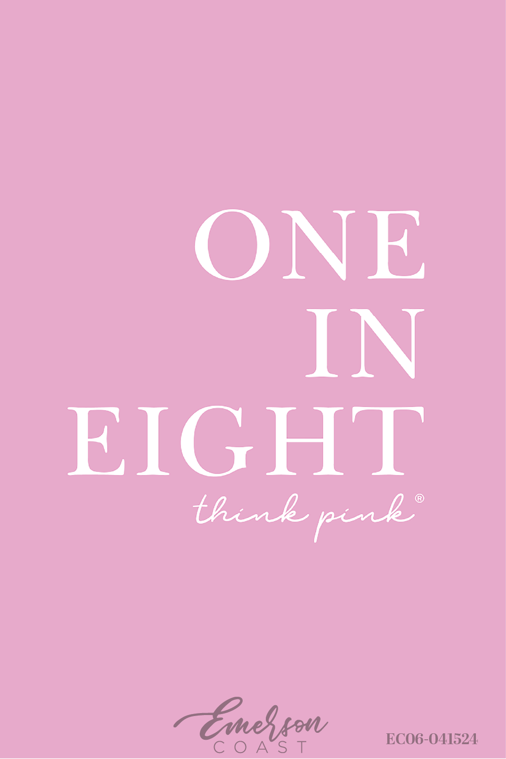 Zeta Tau Alpha One In Eight Philanthropy Tee