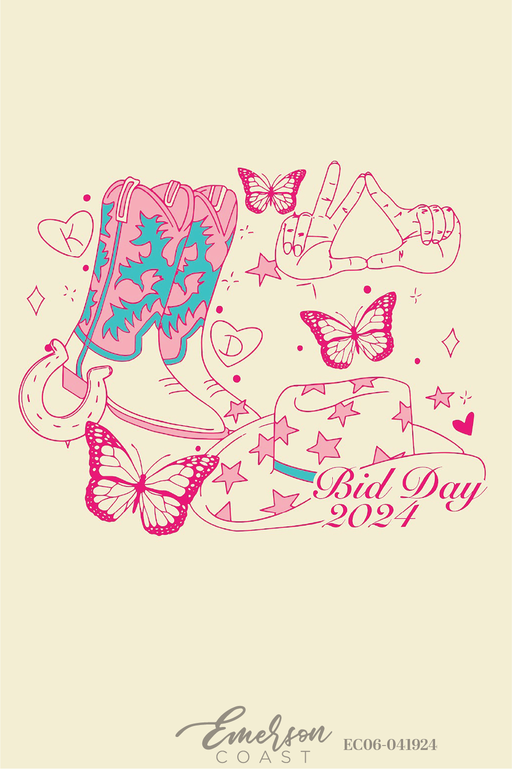 Kappa Delta Disco Cowgirl Bid Day T-Shirt