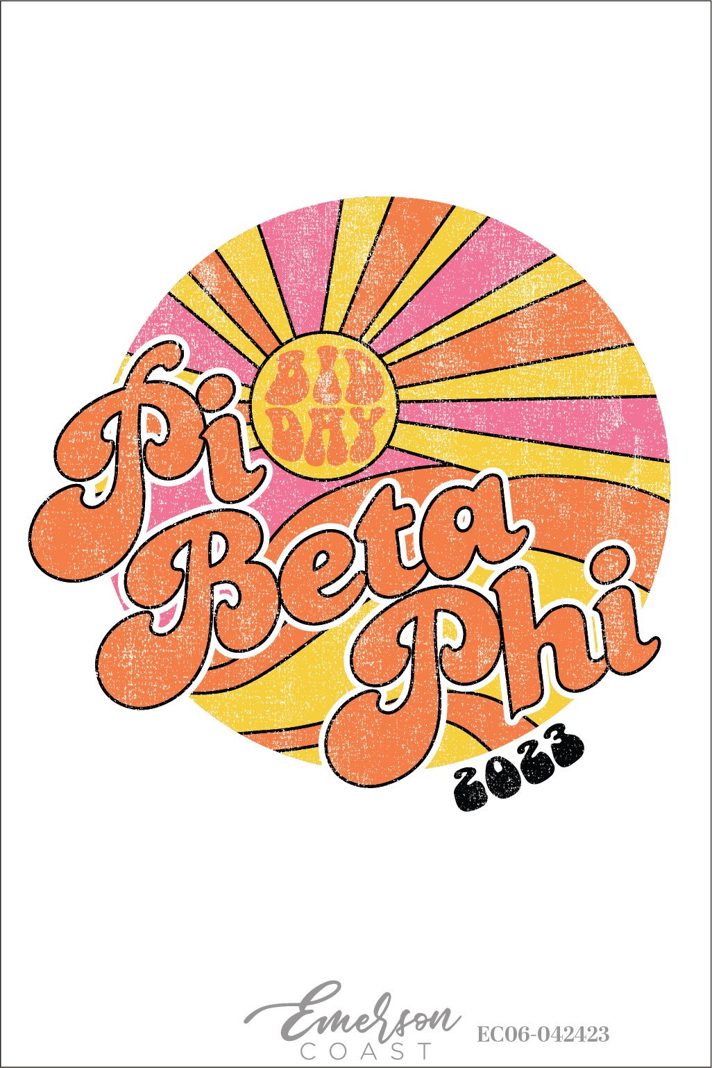 Pi Beta Phi Walking On Sunshine Bid Day T-Shirt