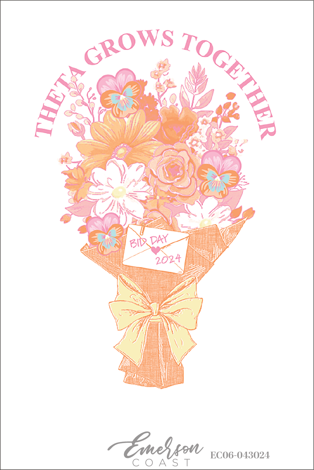 Kappa Alpha Theta Grows Together Bid Day T-Shirt