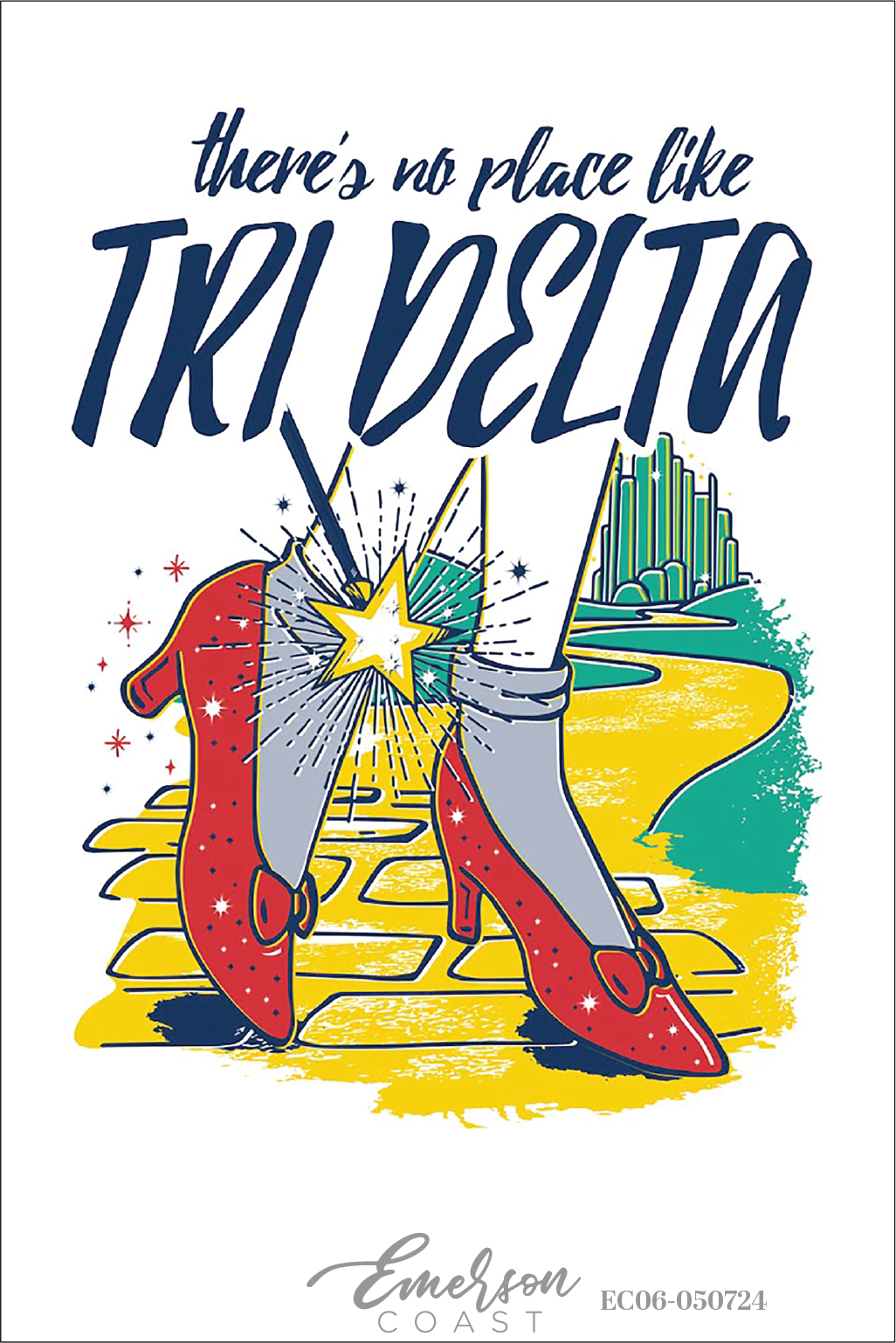 Delta Delta Delta No Place Like Home Bid Day T-Shirt