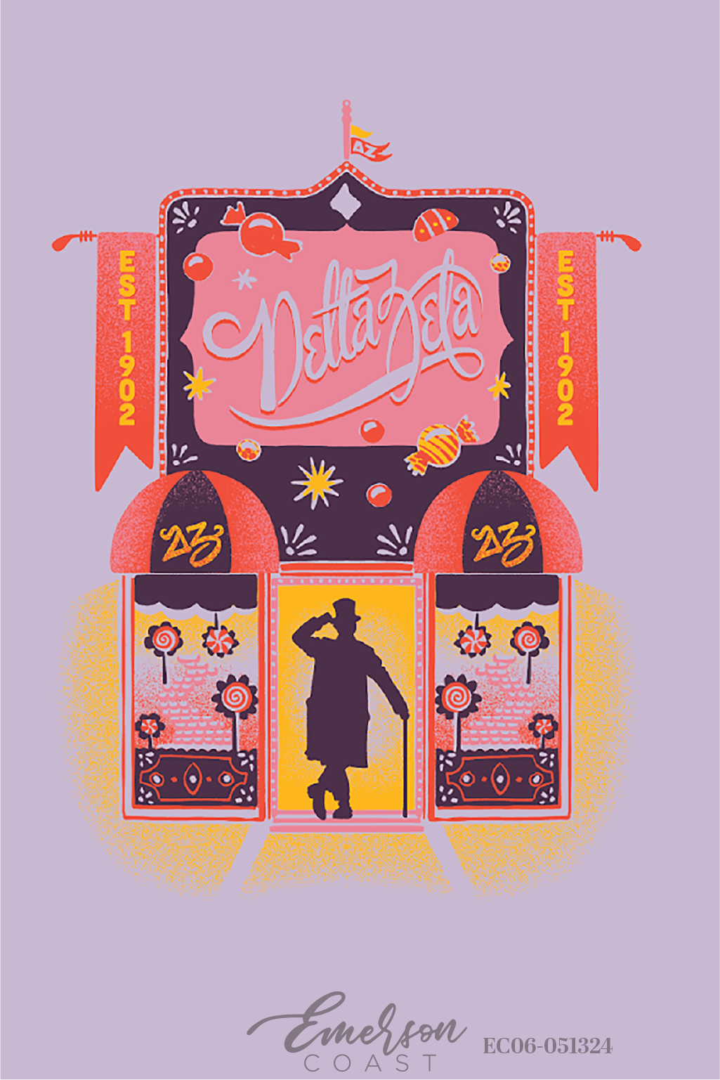 Delta Zeta Willy Wonka Bid Day T-Shirt