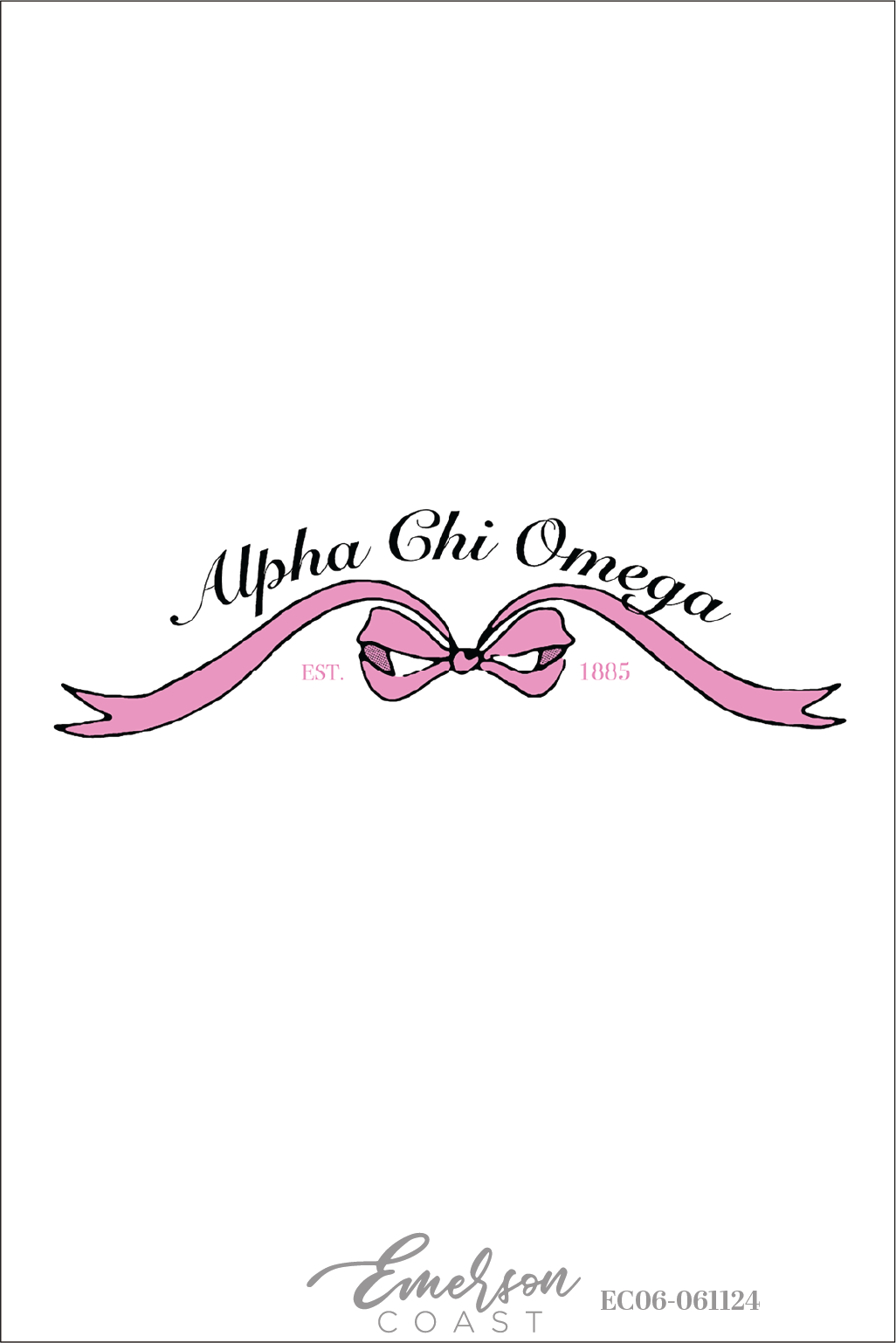 Alpha Chi Omega Bow Bid Day T-Shirt