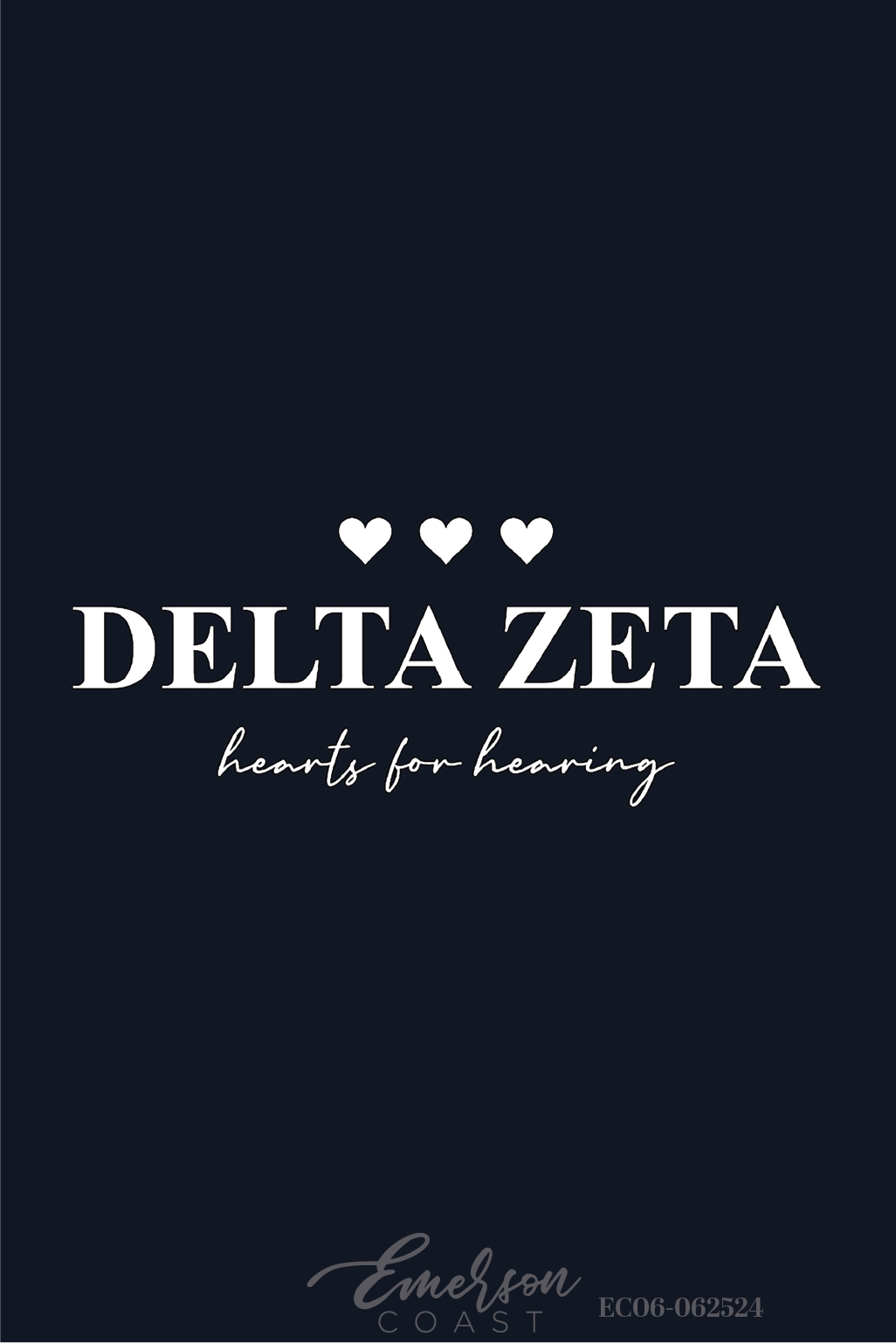 Delta Zeta Eastern Kentucky University Hearts For Hearing Recruitment Tee