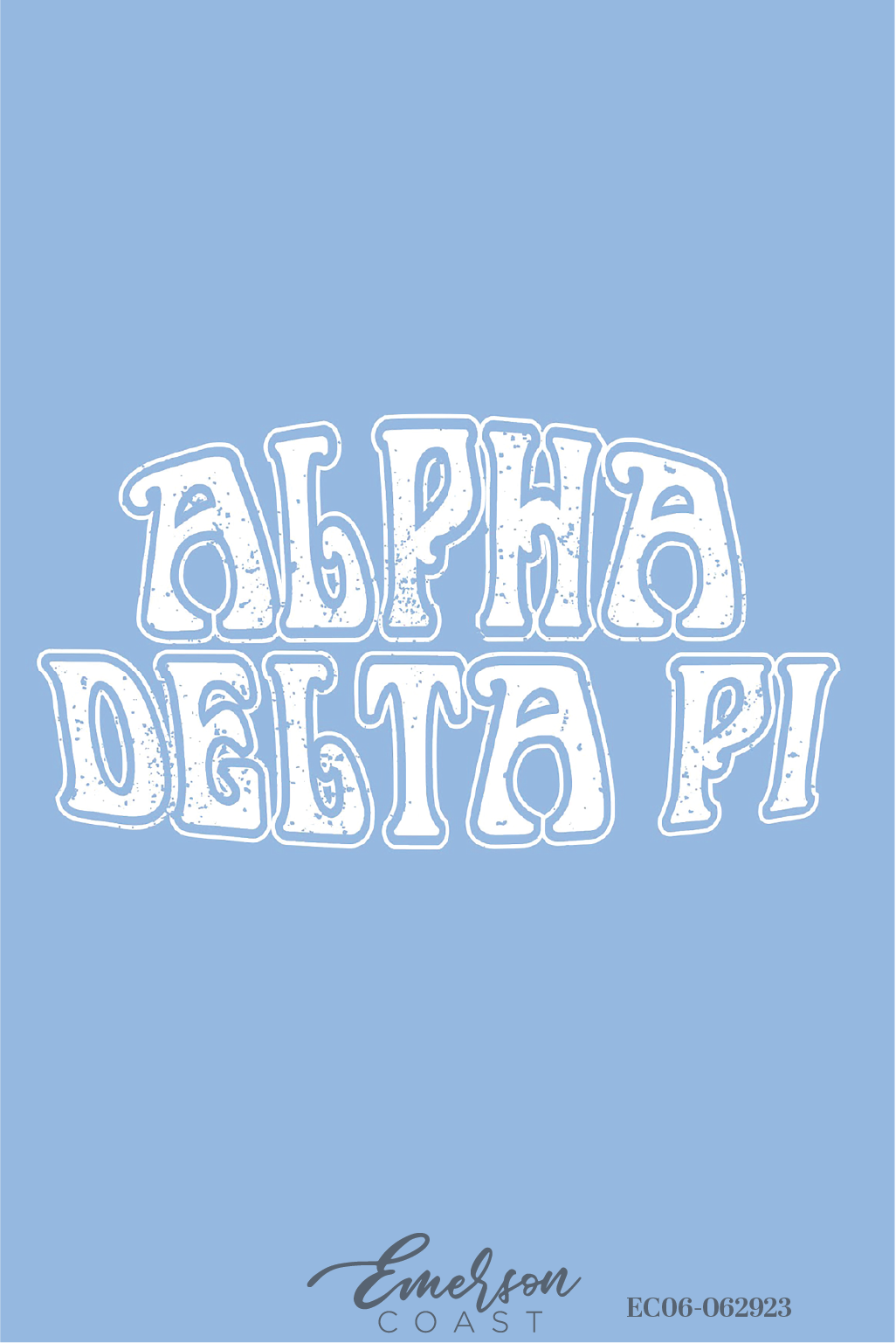 Alpha Delta Pi Blue Distressed Recruitment Tee