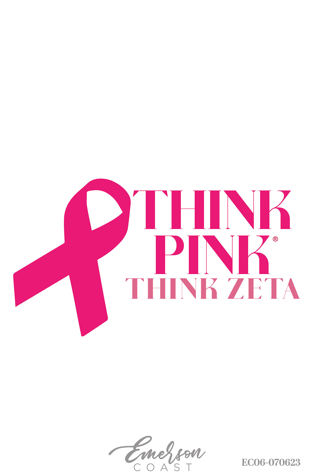 Zeta Tau Alpha Auburn University Think Pink Recruitment Tee