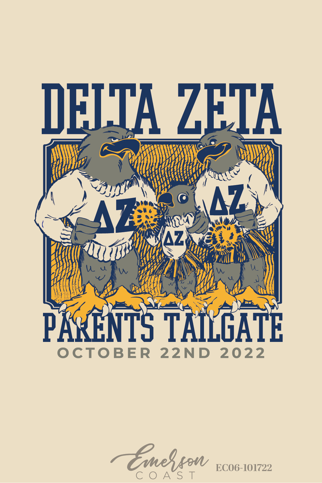Delta Zeta University Of Tennessee At Chattanooga Parents Weekend T-Shirt