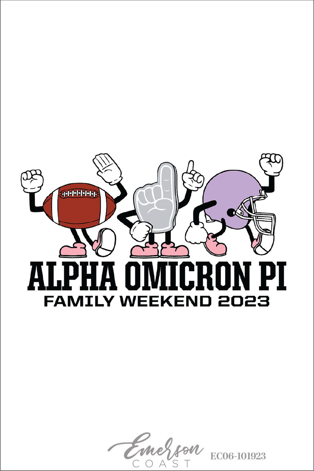 Alpha Omicron Pi University Of Nebraska Kearney Family Weekend T-Shirt