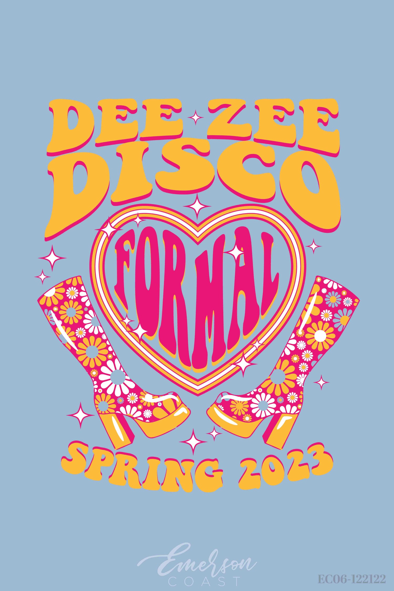 Delta Zeta Arkansas Tech University Disco Formal T-shirt