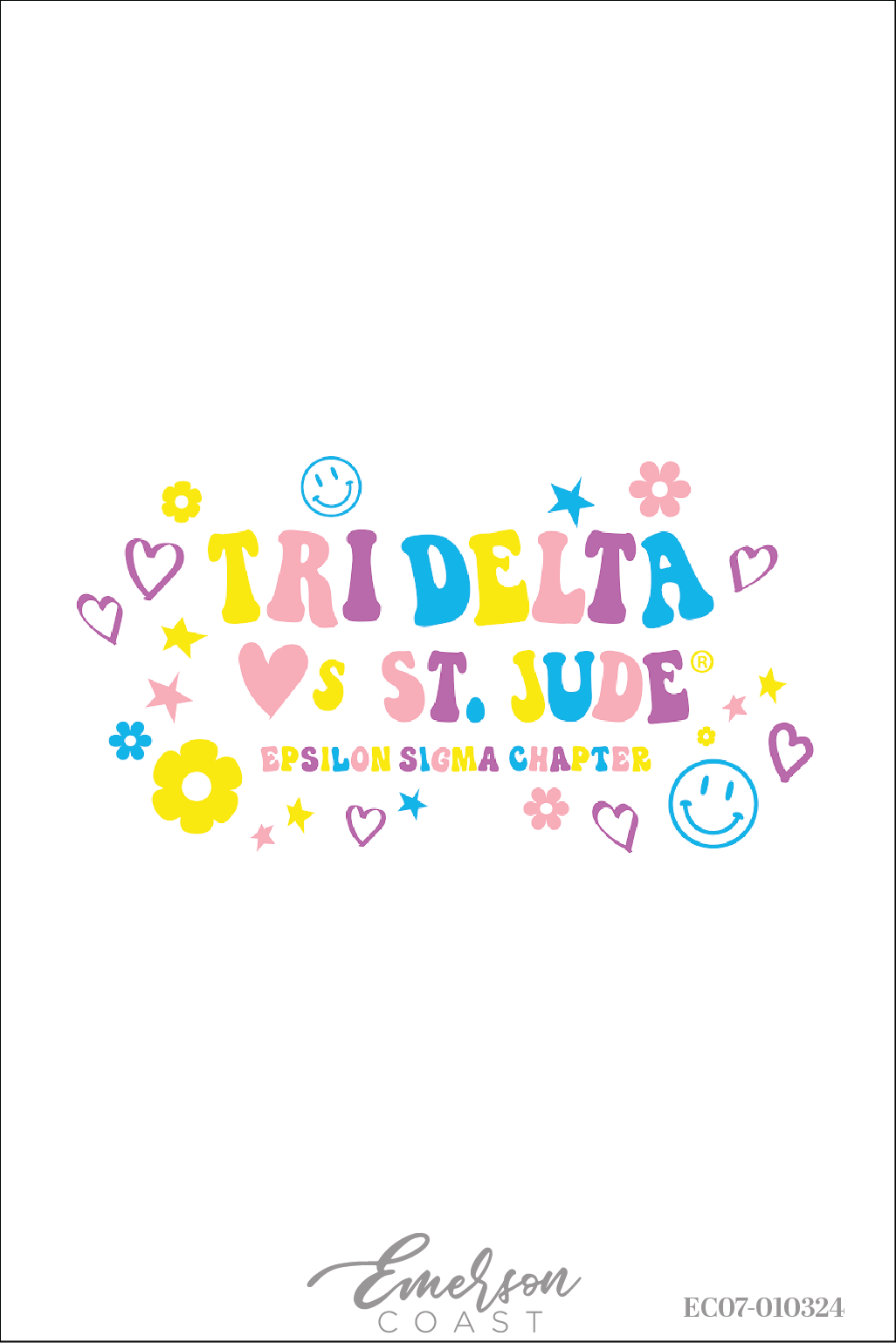 Delta Delta Delta St. Jude Doodles Philanthropy T-Shirt