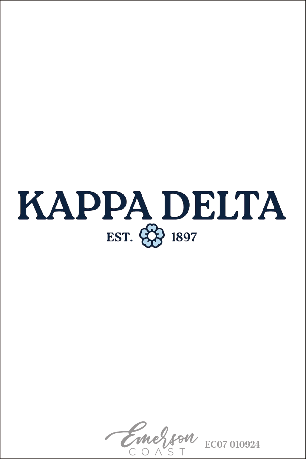Kappa Delta Simple Bid Day T-Shirt