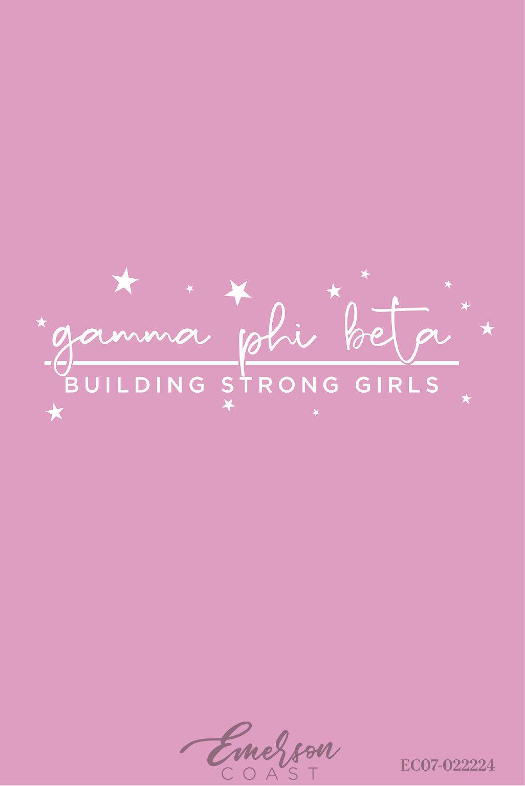 Gamma Phi Beta Building Strong Girls Stars Tee