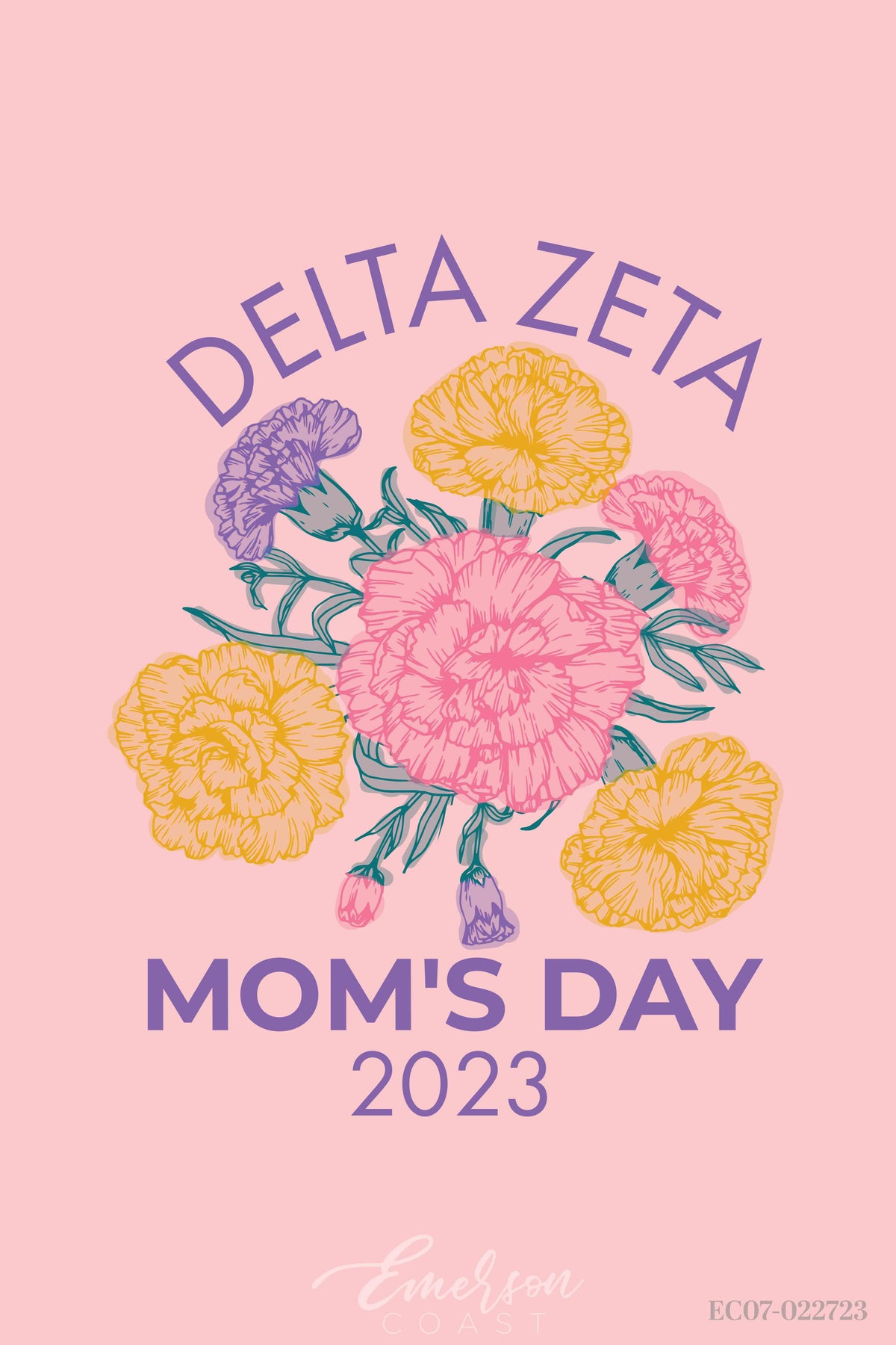 Delta Zeta University of Tennessee at Chattanooga Mom's Day T-Shirt