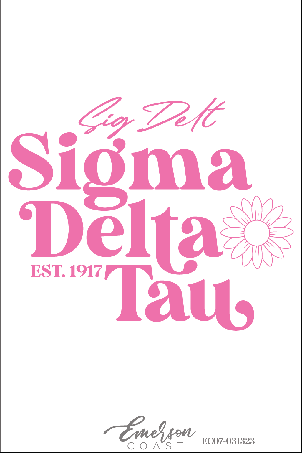 Sigma Delta Tau University Of Georgia Recruitment Colorblock Ringer Tee