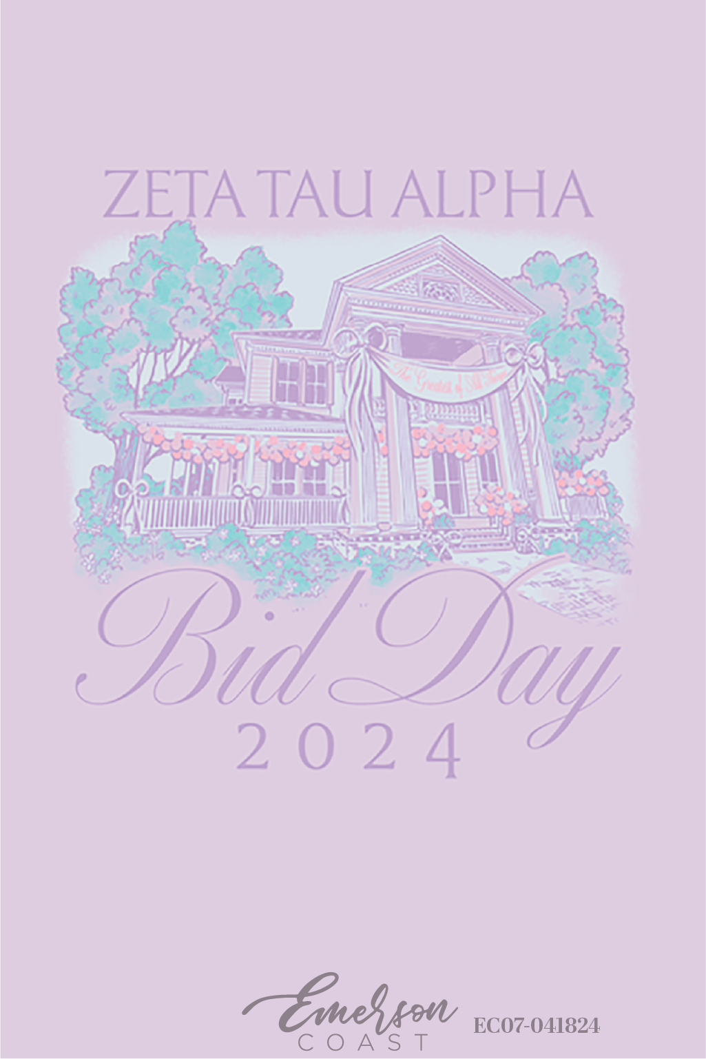 Zeta Tau Alpha Georgia College Bid Day T-Shirt