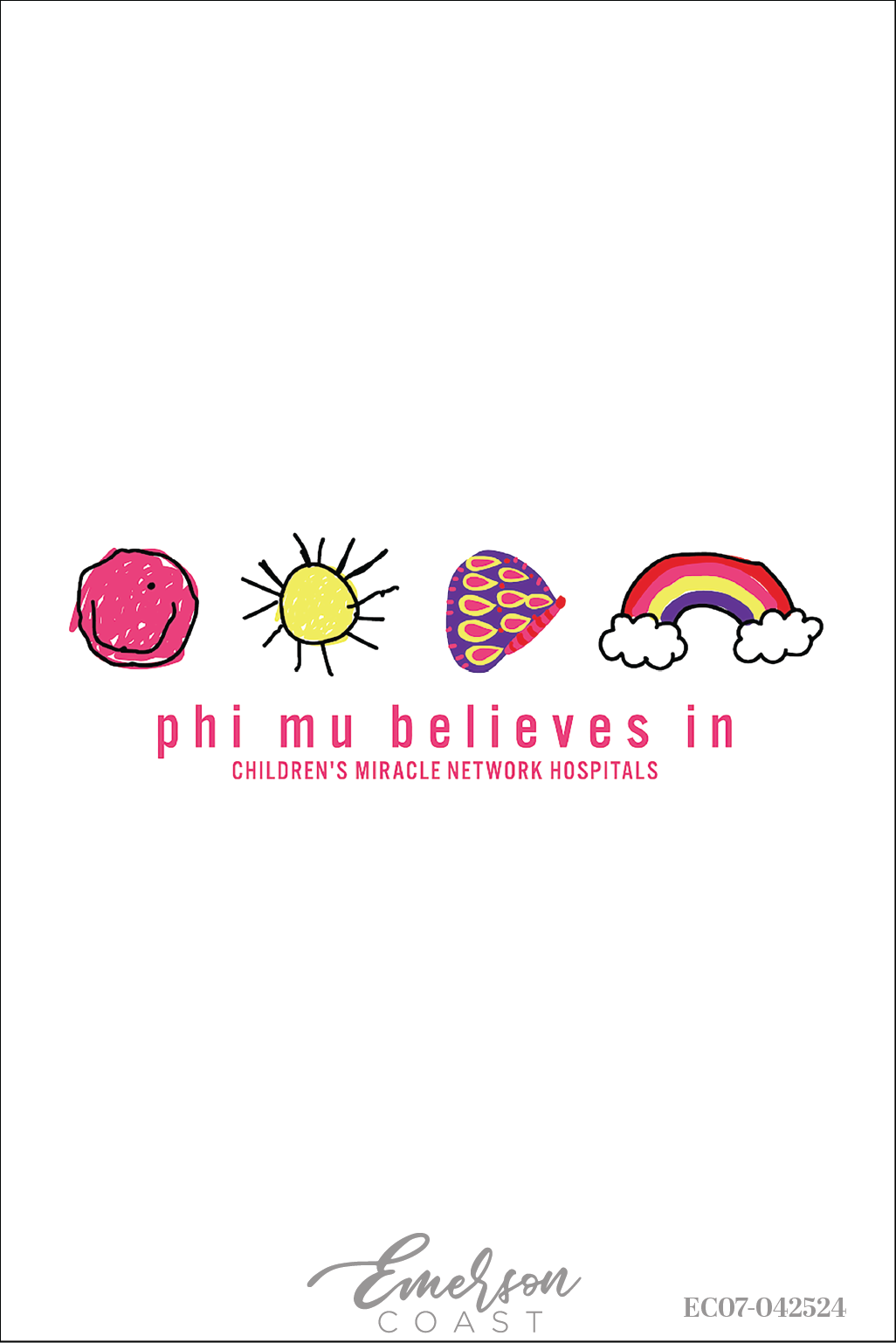 Phi Mu Rainbow CMNH Philanthropy Tee