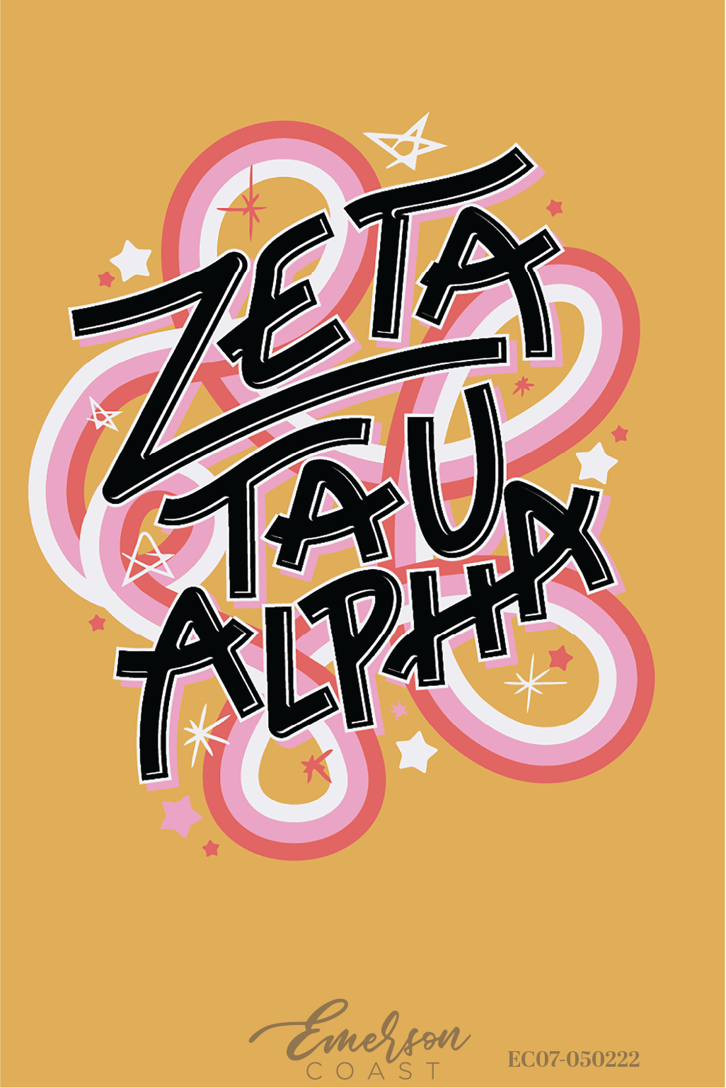 Zeta Tau Alpha Funky Recruitment Tshirt