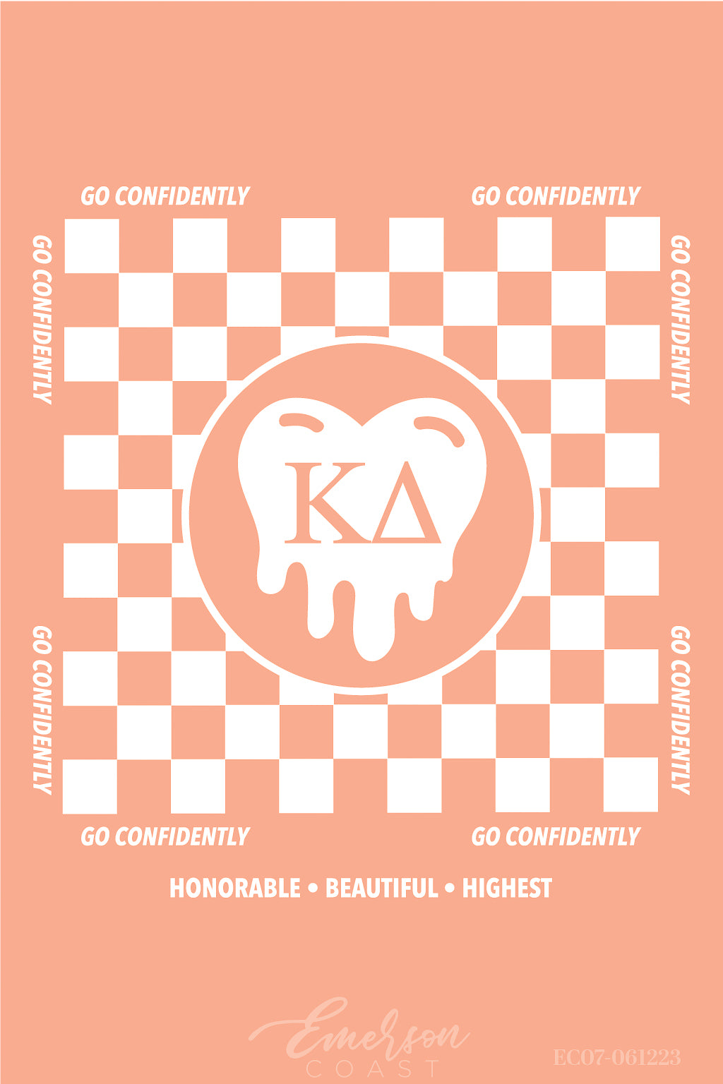 Kappa Delta Eastern Kentucky University Checkered Recruitment Tee