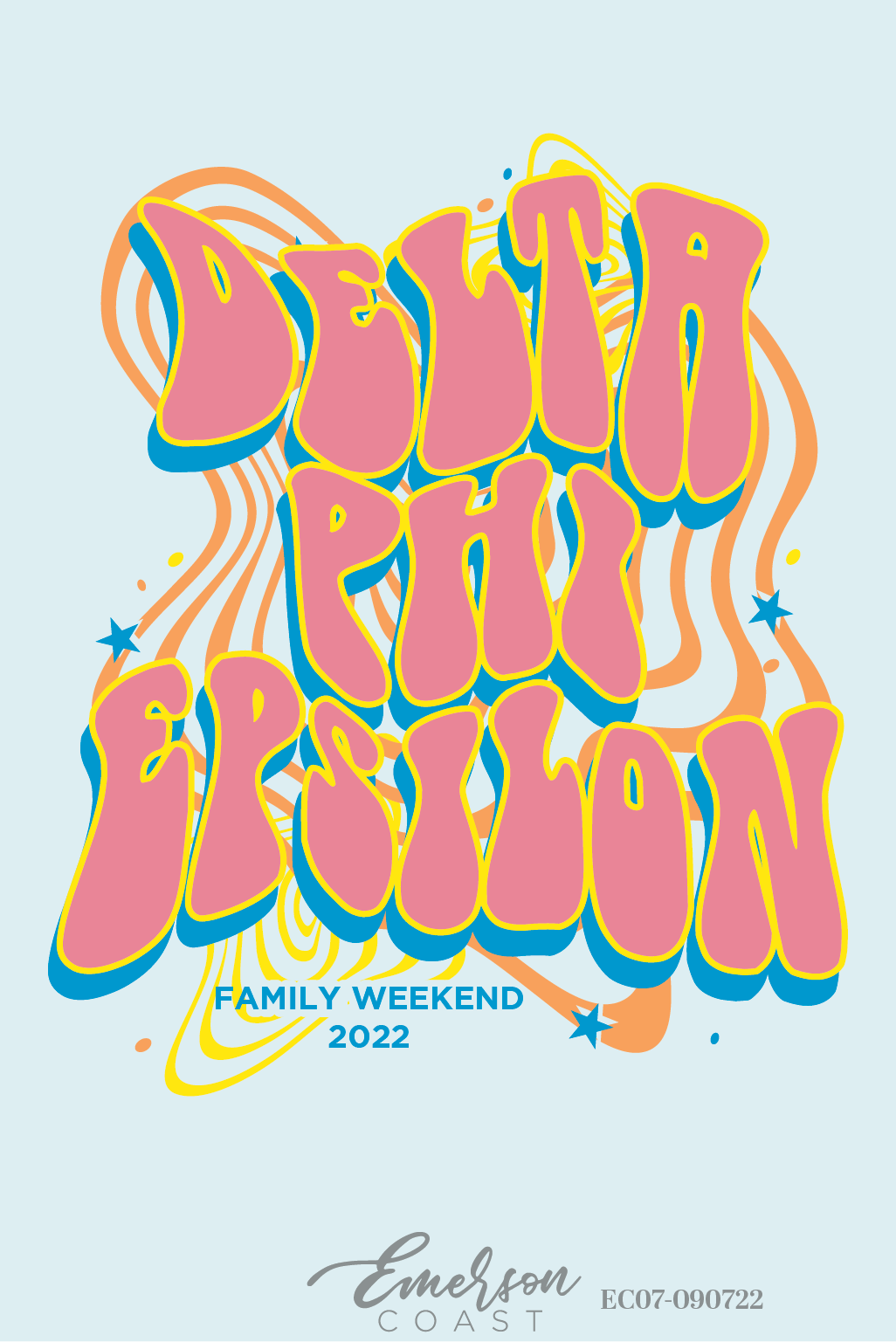 Delta Phi Epsilon Retro Family Weekend T-Shirt