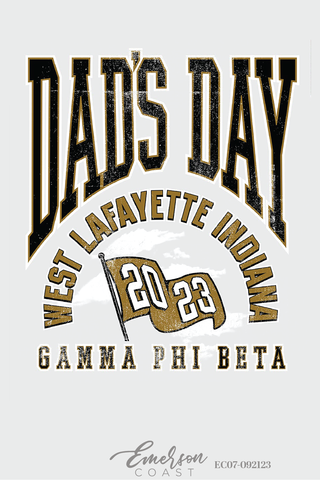 Gamma Phi Beta Purdue University Vintage Dad's Day Sweatshirt