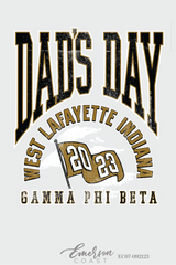 Gamma Phi Beta Purdue University Vintage Dad's Day Sweatshirt