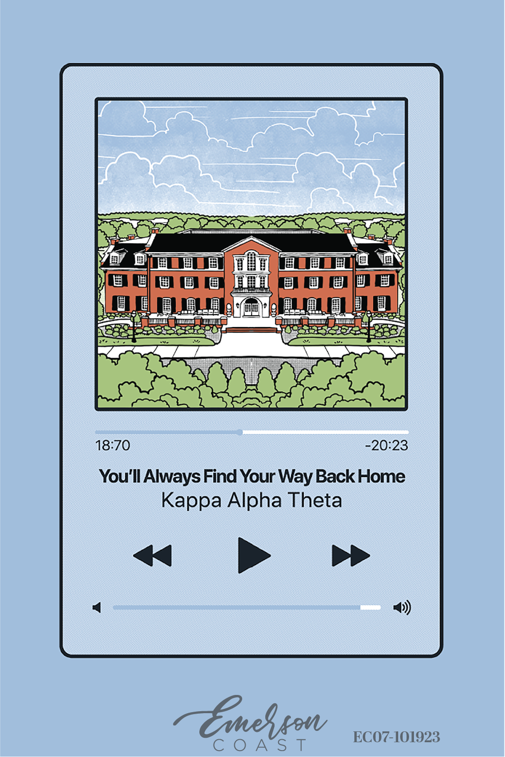 Kappa Alpha Theta University Of Alabama Find Your Way Home Recruitment Tee