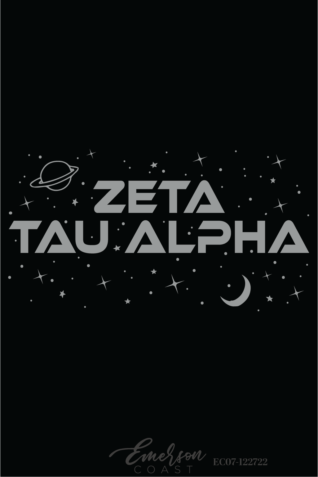 Zeta Tau Alpha Space Bid Day T-Shirt
