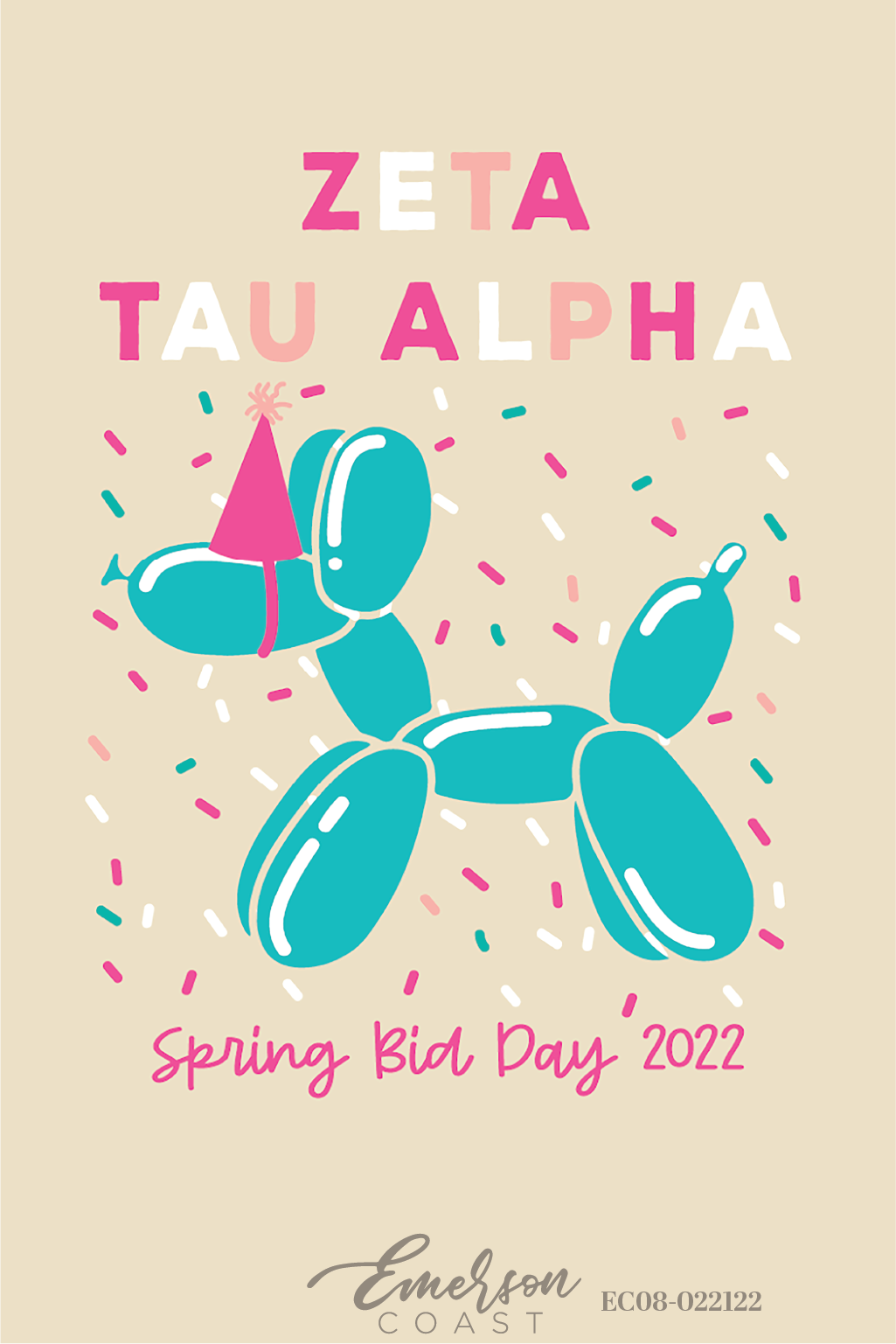 Zeta Tau Alpha Birthday Bid Day T-Shirt