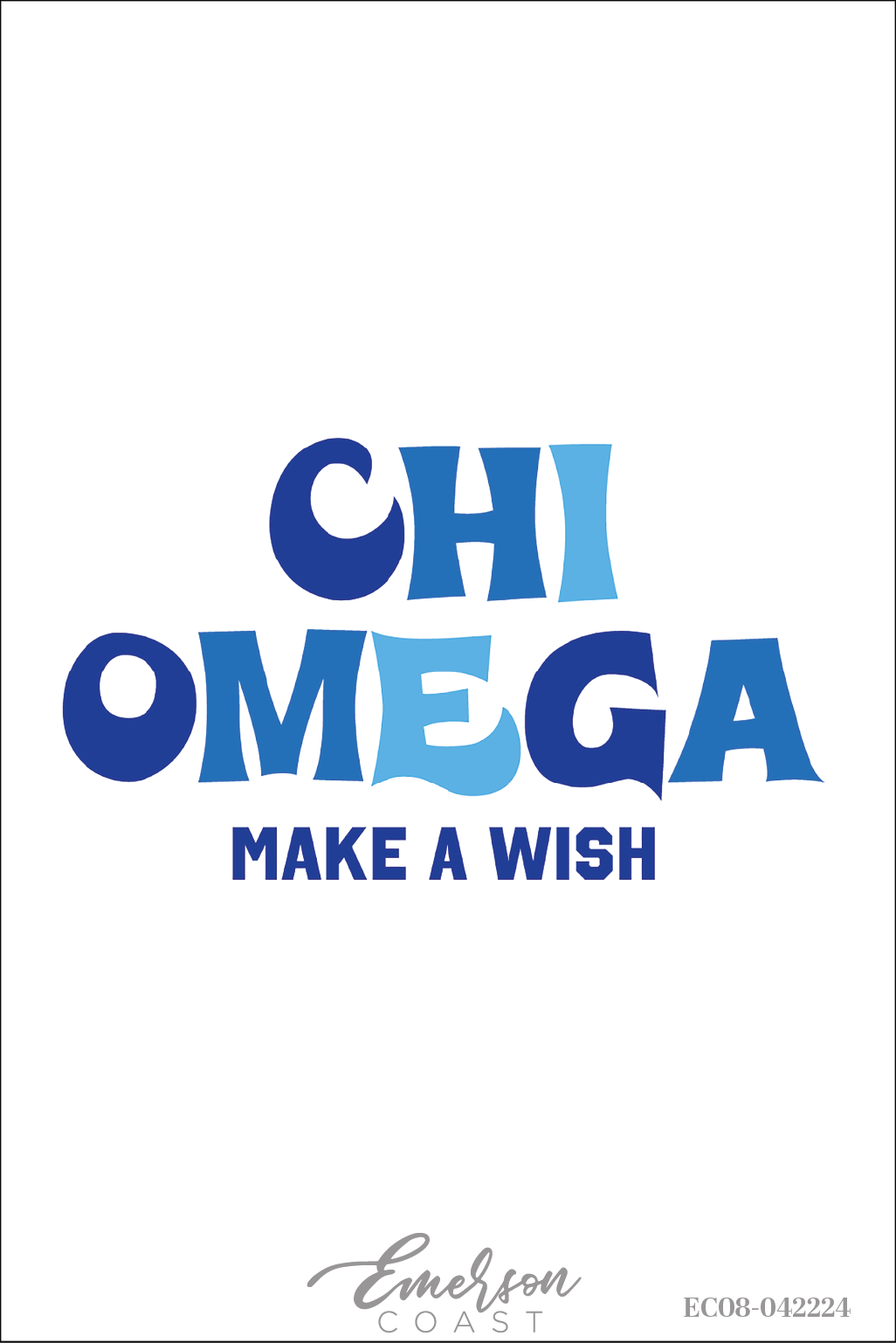Chi Omega Retro Make A Wish Philanthropy Tee