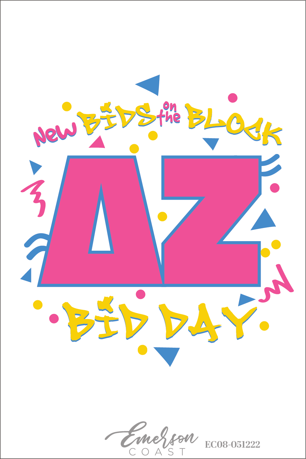 Delta Zeta New Bids On The Block Bid Day T-Shirt