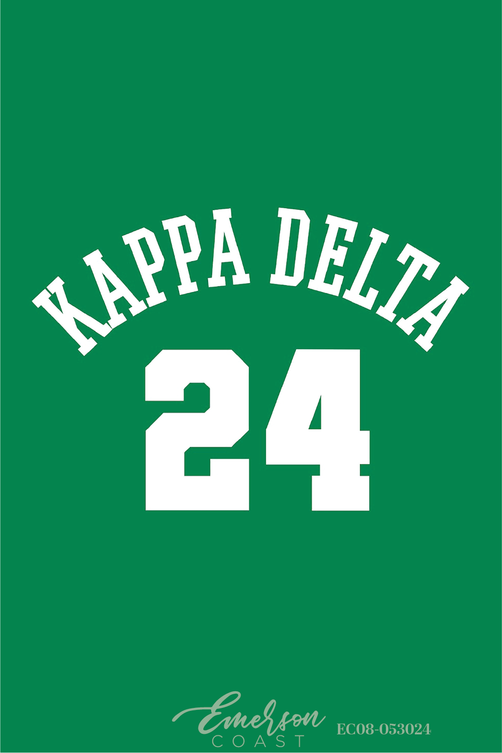 Kappa Delta Simple Green Bid Day Jersey