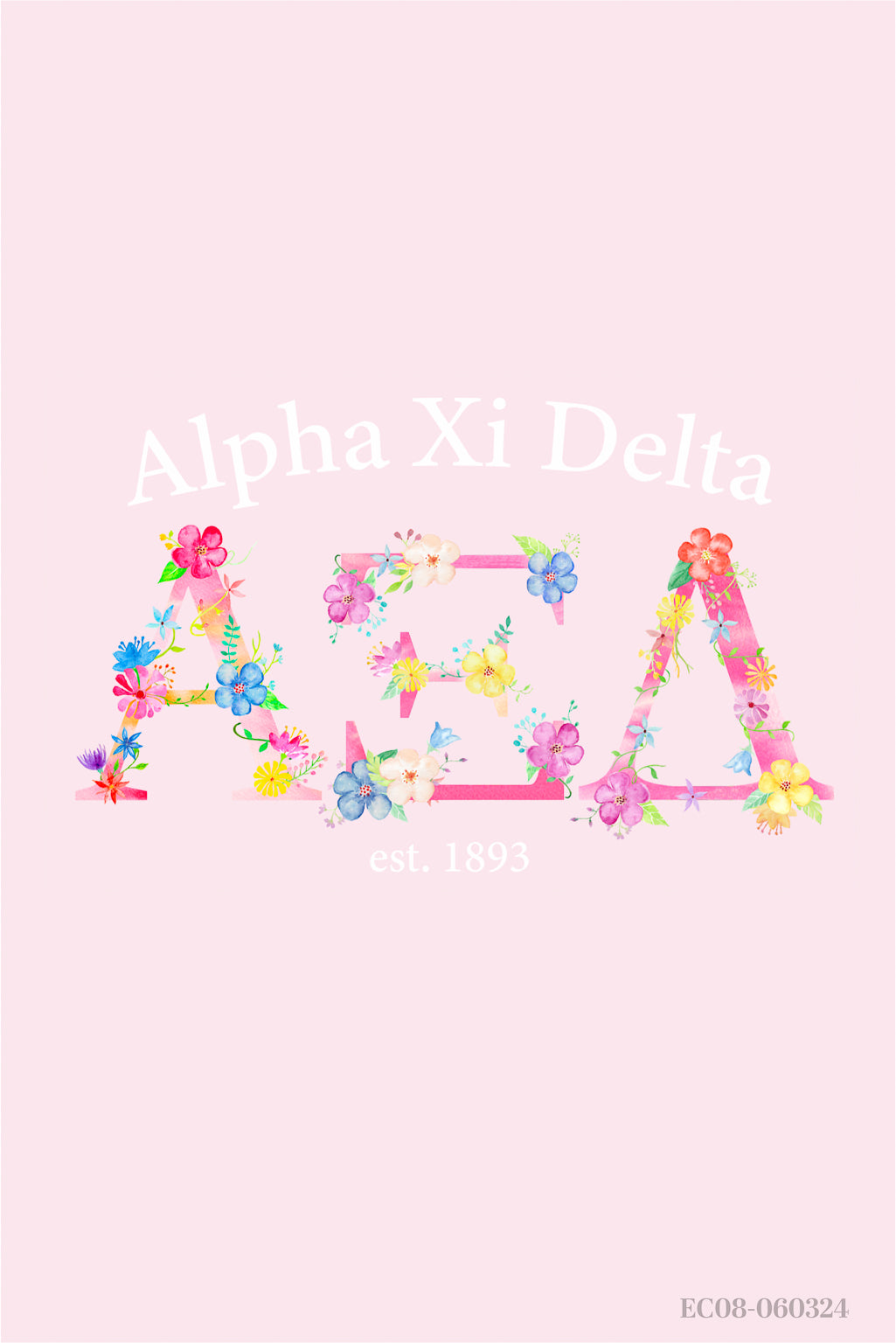 Alpha Xi Delta Southeast Missouri State University Watercolor Recruitment Tee