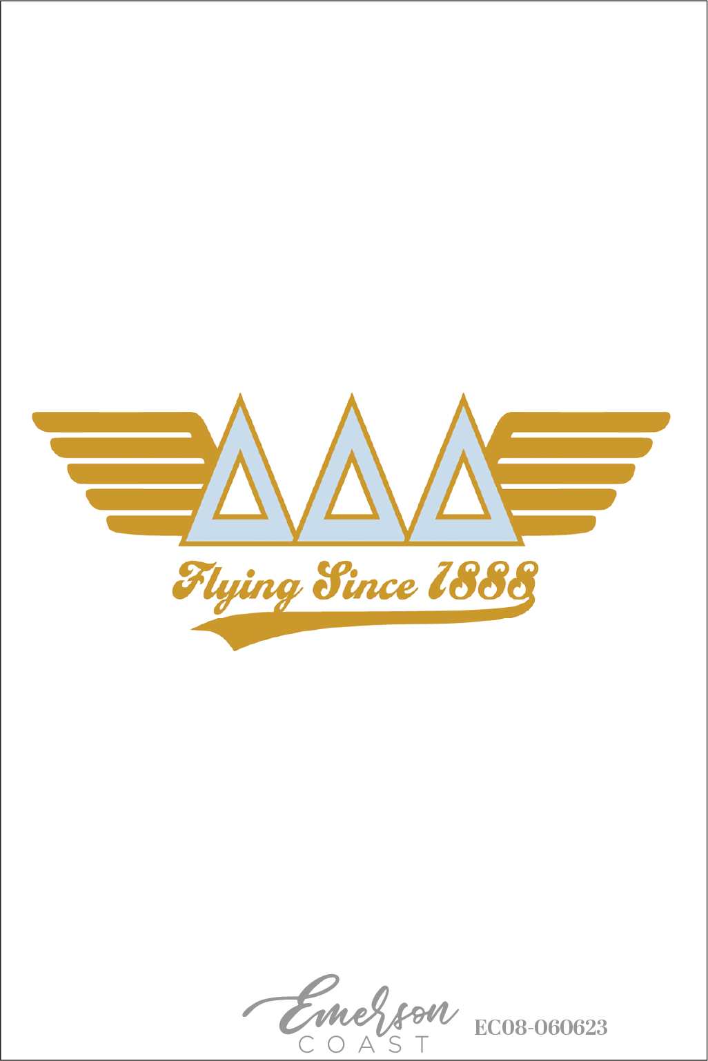 Delta Delta Delta Flying Since 1888 Bid Day T-Shirt