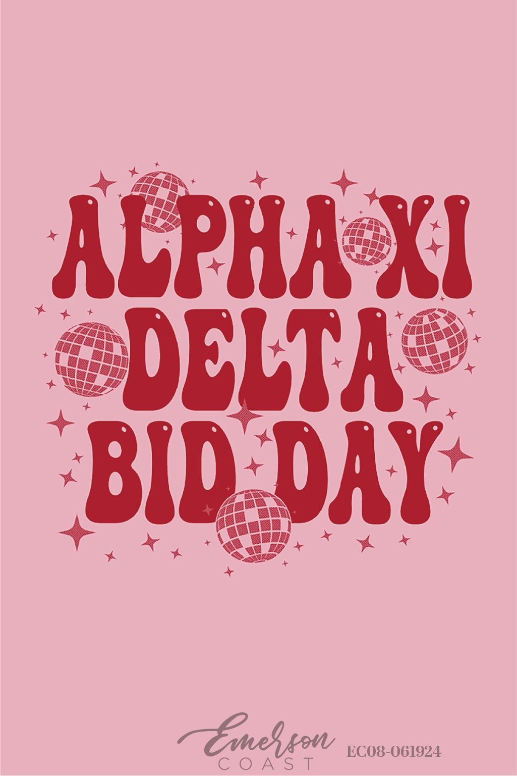 Alpha Xi Delta Disco Bid Day T-Shirt