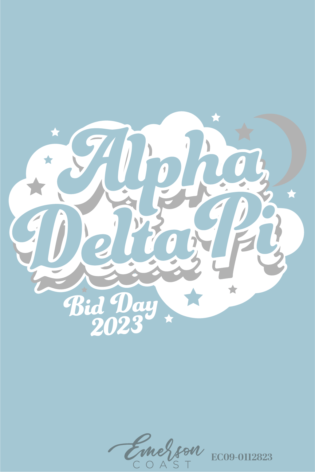 Alpha Delta Pi On Cloud 9 Bid Day T-Shirt
