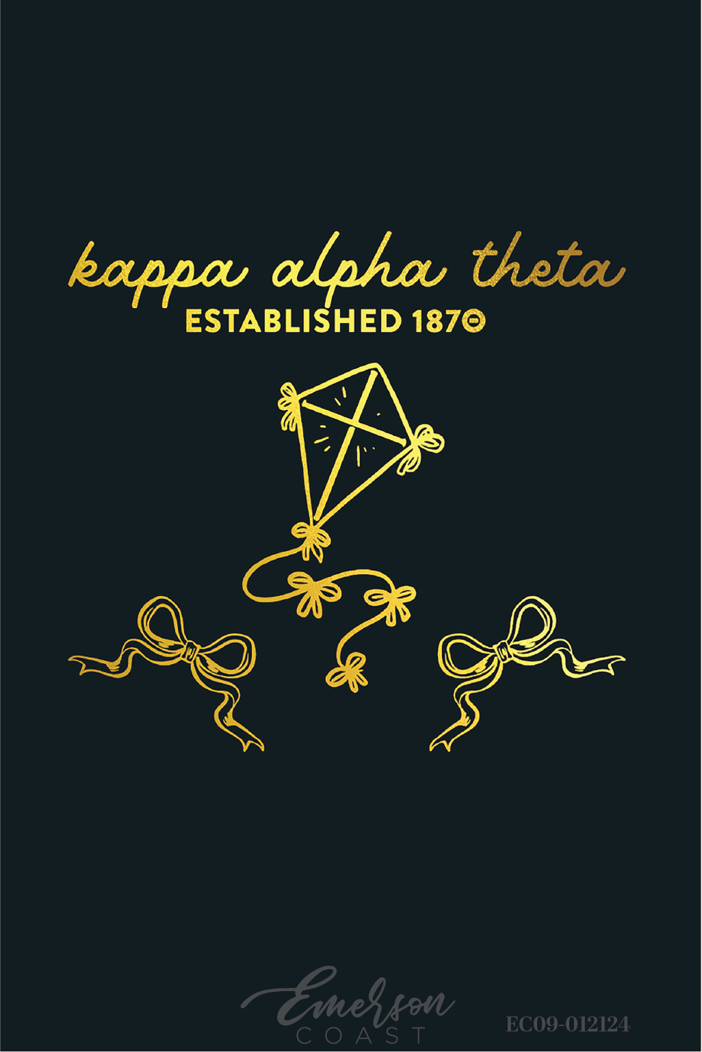 Kappa Alpha Theta Gold Foil Recruitment Tee