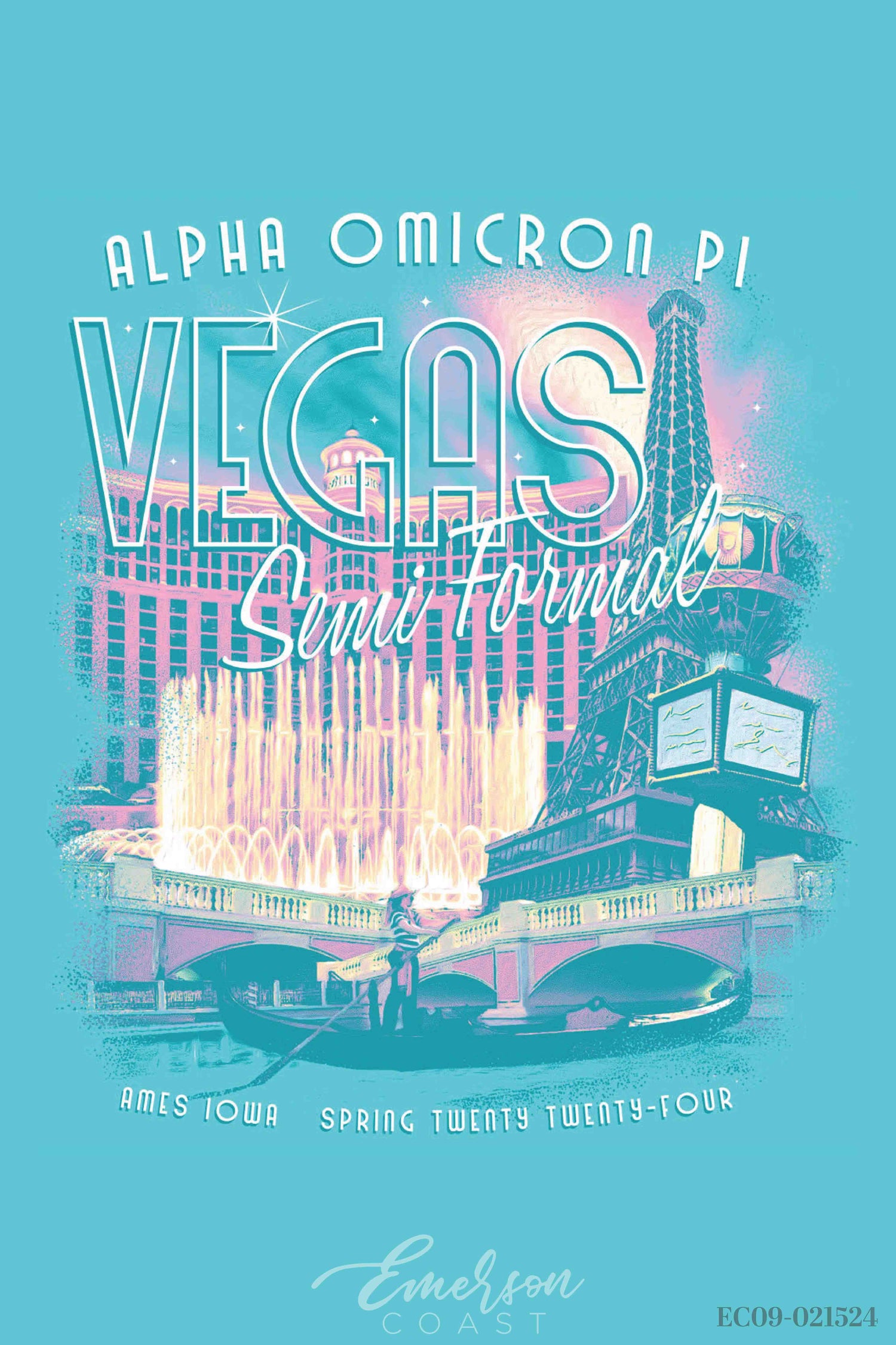 Alpha Omicron Pi Iowa State University Semi Formal T-shirt