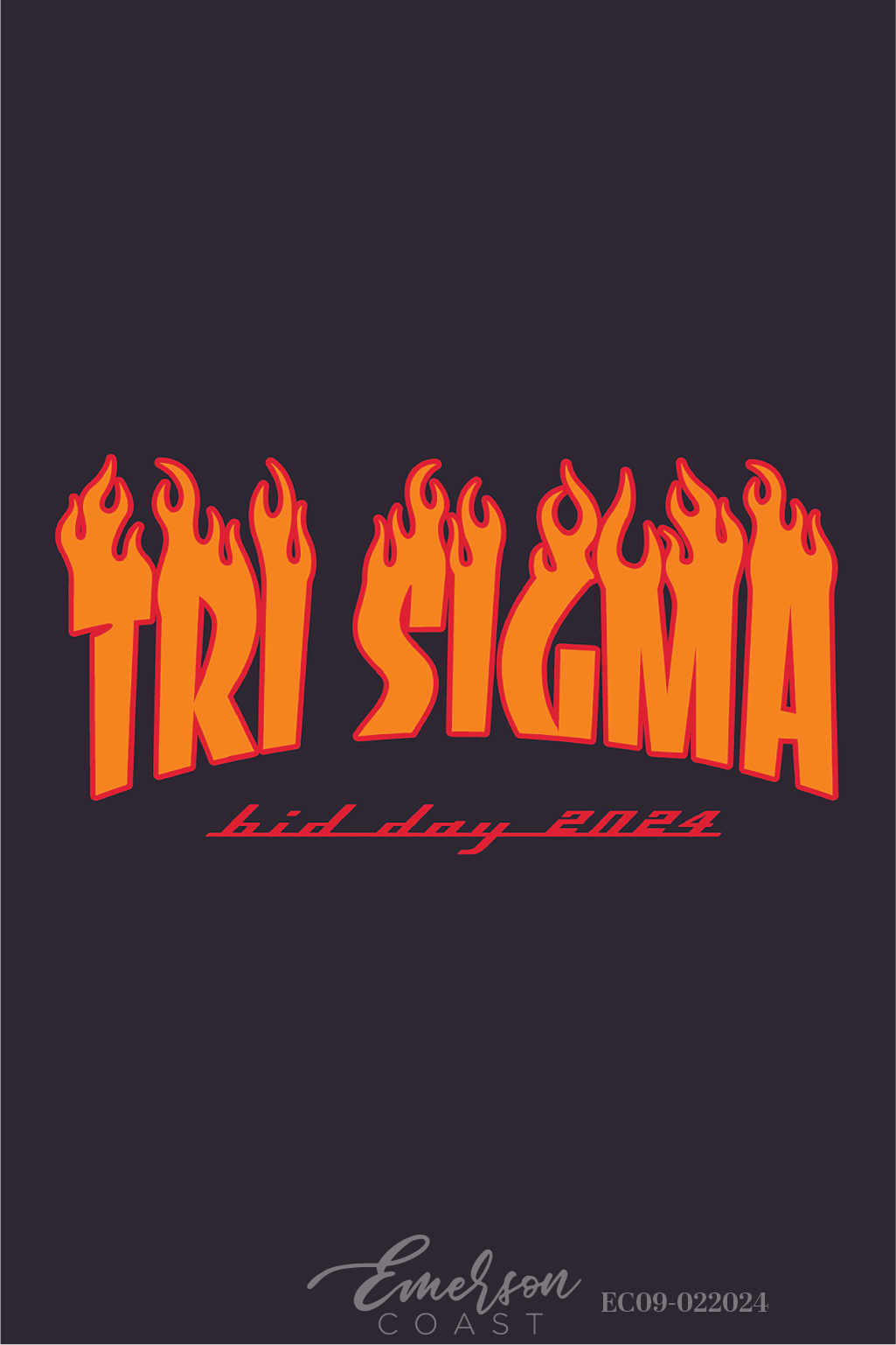 Sigma Sigma Sigma Flames Bid Day T-Shirt