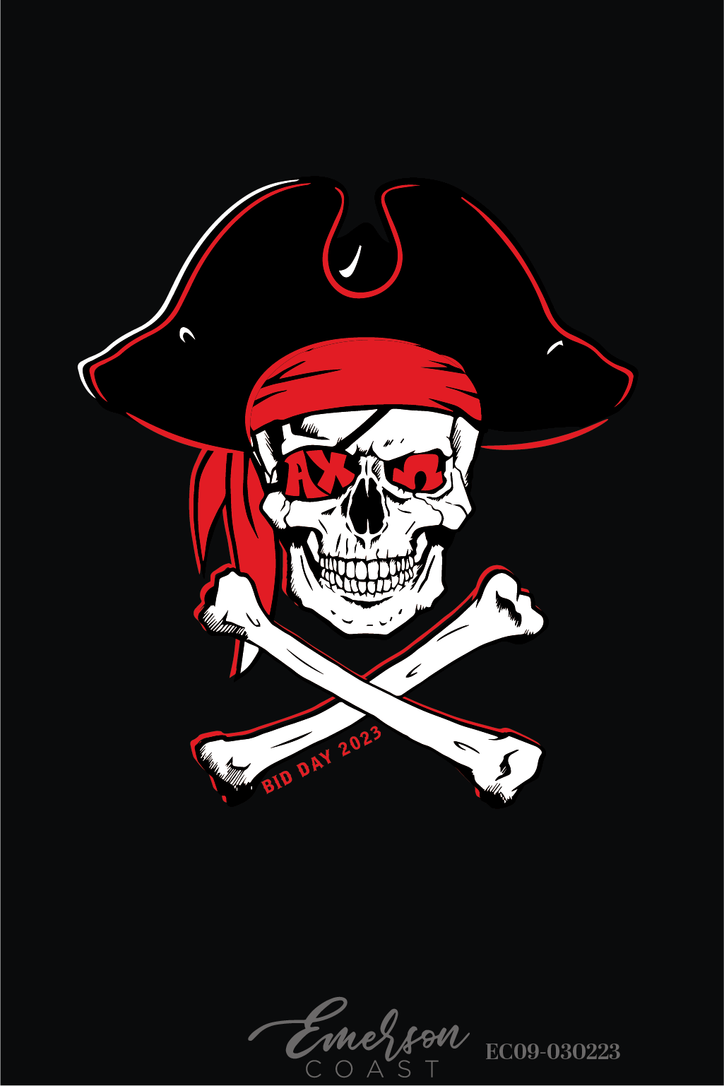 Alpha Chi Omega Pirate Bid Day T-Shirt