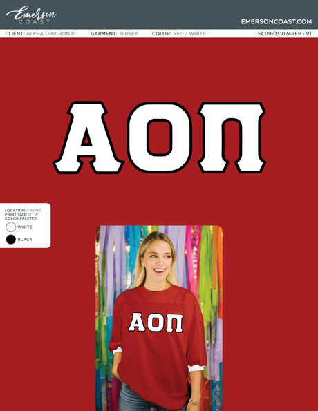 EC09-031024REP Alpha Omicron Pi Georgia Southern University Recruitment Jersey 2024-REC