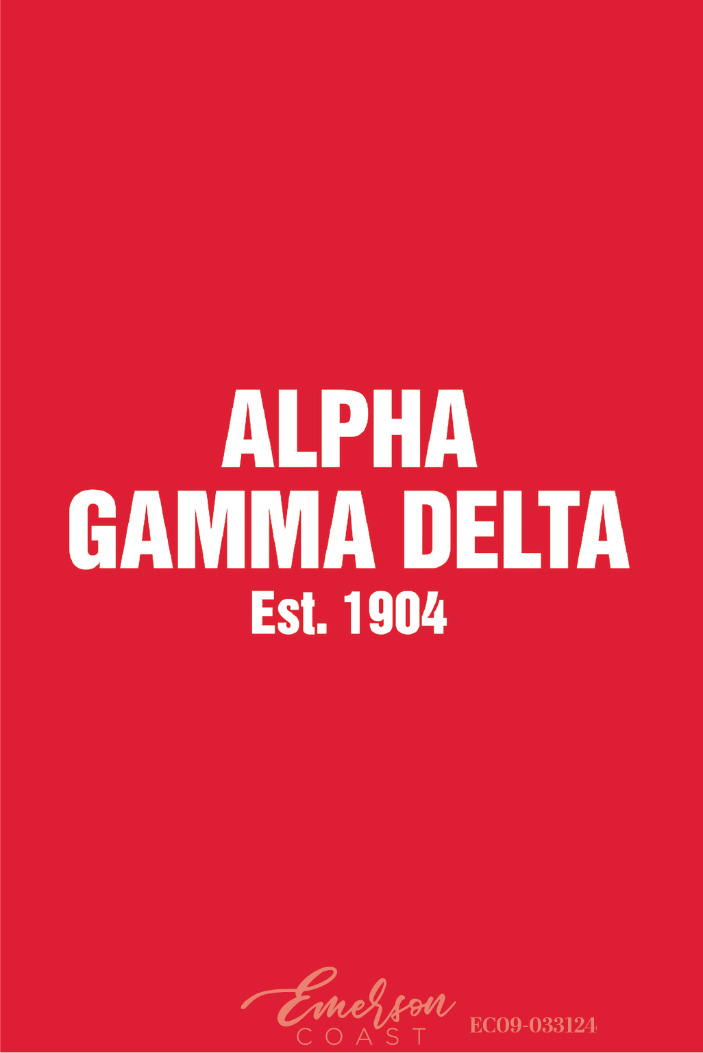 Alpha Gamma Delta Red Recruitment Shirt