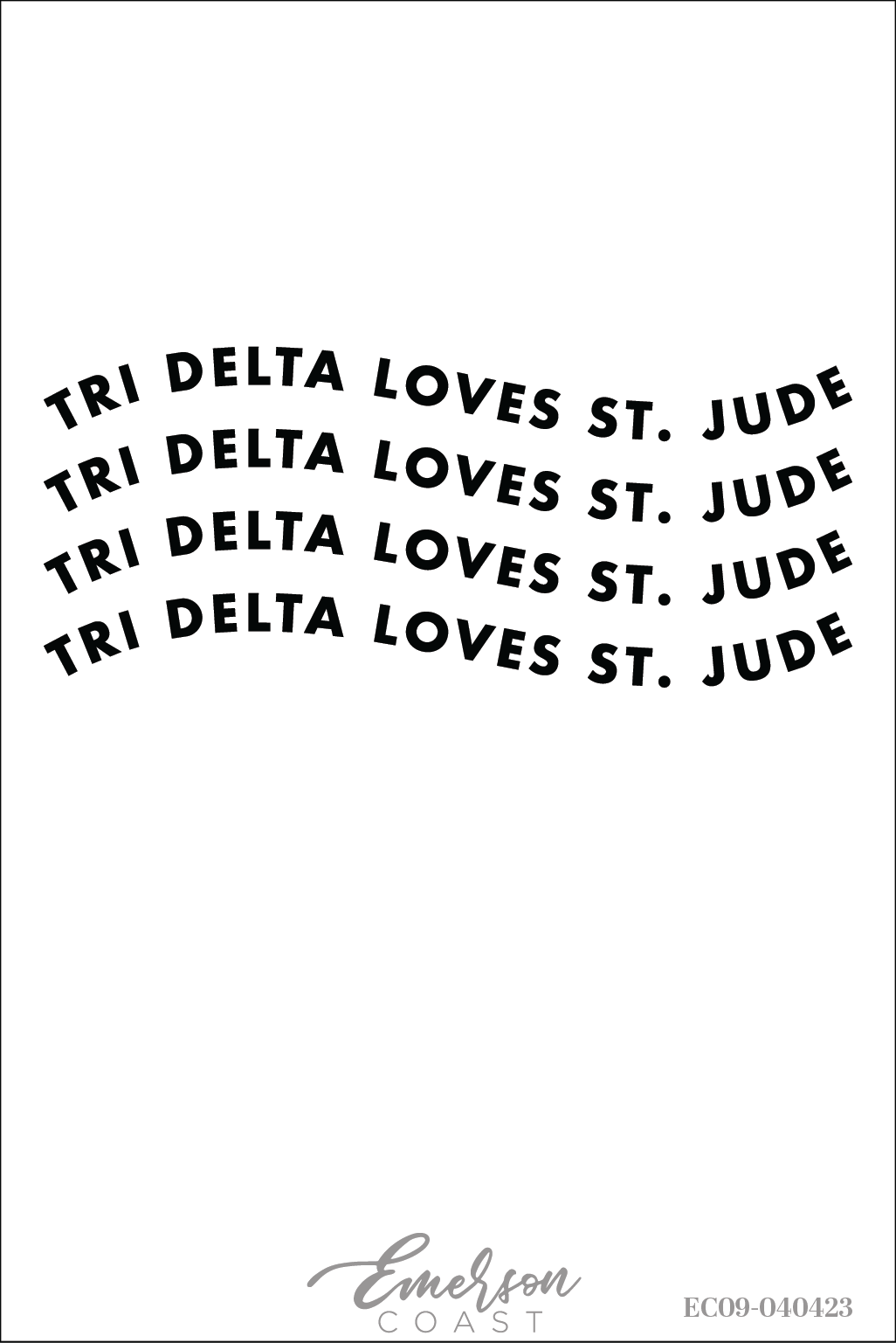 Delta Delta Delta Loves St. Jude Repeating Tee